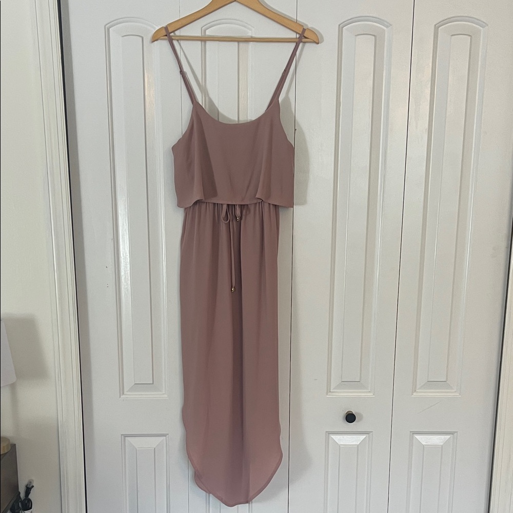 Chic Mauve Midi Dress
